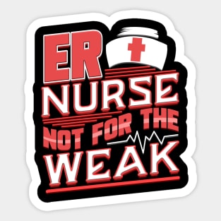 ER Nurse Funny Humor RN Sticker